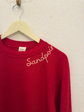 Load image into Gallery viewer, RED EMBROIDERED SANDPOINT SWEATSHIRT