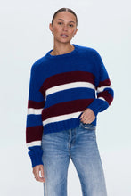 Load image into Gallery viewer, PISTOLA ADINA EVERYDAY SWEATER - AZURE CLARET STRIPE