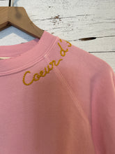 Load image into Gallery viewer, COEUR D’ ALENE EMBROIDERED SWEATSHIRT- PASTEL PINK