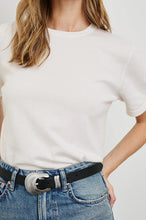 Load image into Gallery viewer, RAILS COTTON CASHMERE SHORT SLEEVE TEE - WHITE