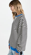 Load image into Gallery viewer, FREE PEOPLE CLASSIC STRIPED CREW