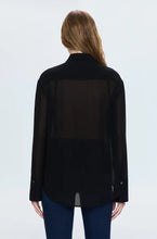 Load image into Gallery viewer, PISTOLA CHARLOTTE SHEER TUXEDO SHIRT