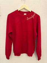 Load image into Gallery viewer, RED EMBROIDERED SANDPOINT SWEATSHIRT