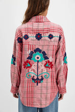 Load image into Gallery viewer, FREE PEOPLE EMBROIDERED SASHIKO SHIRT