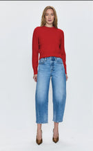 Load image into Gallery viewer, PISTOLA SARA SHRUNKEN CREWNECK SWEATER - ROUGE