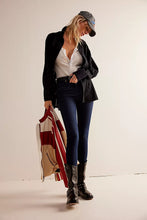 Load image into Gallery viewer, FREE PEOPLE TUXY VIBES SHIRT - BLACK