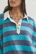 Load image into Gallery viewer, FREE PEOPLE AUGGIE TEE - NIGHT SHADOW/TROPICAL B