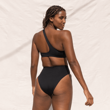 Load image into Gallery viewer, LEFT ON FRIDAY SWIM HI HI BOTTOM - JET (BLACK)