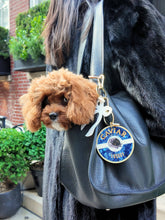 Load image into Gallery viewer, Solar Eclipse Hand-painted Coquette Bow Bag Charm + Keychain