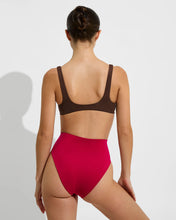 Load image into Gallery viewer, LEFT ON FRIDAY SWIM HI HI BOTTOM - PEPPER (CERISE)