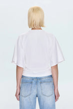 Load image into Gallery viewer, PISTOLA VERONICA KIMONO SLEEVE FITTED TEE - LE BLANC