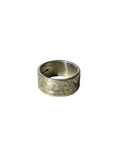 Load image into Gallery viewer, JW STERLING SILVER WEAVE TEXTURED RING