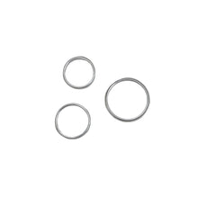 Load image into Gallery viewer, Three thin Sterling silver smooth stacking rings.