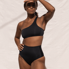 Load image into Gallery viewer, LEFT ON FRIDAY SWIM HI TIDE BOTTOM - JET (BLACK)