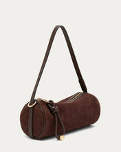 Load image into Gallery viewer, AIMEE SKIPPER BARREL CONVERTIBLE SHOULDER BAG SUEDE