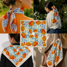 Load image into Gallery viewer, VOYAGER SILK SOAR & SING SILK HABOTAI SCARF