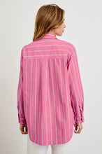Load image into Gallery viewer, RAILS ELSA SHIRT - HIBISCUS WHITE STRIPE