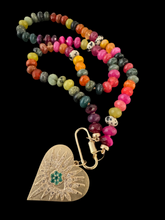 Load image into Gallery viewer, 14K GOLD GEMSTONE CANDY NECKLACE - BERRYLICIOUS