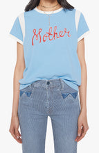 Load image into Gallery viewer, MOTHER THE BOXY GOODIE INSET TEE - MOTHER SCRIPT