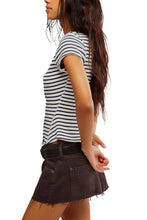 Load image into Gallery viewer, FREE PEOPLE MOST WANTED STRIPED CARDI - NAVY/WHITE STRIPE COMBO