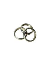 Load image into Gallery viewer, JW STERLING SILVER THICK HAMMERED STACKING RING