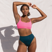 Load image into Gallery viewer, LEFT ON FRIDAY SWIM HI HI BOTTOM - DEEP END (TEAL)