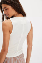 Load image into Gallery viewer, FREE PEOPLE JAMIE HENLEY TANK - IVORY