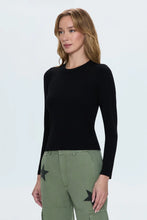 Load image into Gallery viewer, PISTOLA BAILEY LONG SLEEVE CREWNECK TOP - NOIR