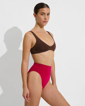 Load image into Gallery viewer, LEFT ON FRIDAY SWIM HI HI BOTTOM - PEPPER (CERISE)