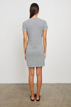 Load image into Gallery viewer, RAILS EDIE DRESS - IVORY NAVY MICRO STRIPE
