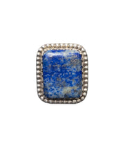 Load image into Gallery viewer, JW STERLING SILVER LAPIS LAZULI RING - SIZE 7