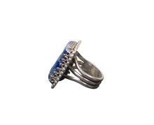 Load image into Gallery viewer, JW STERLING SILVER LAPIS LAZULI RING - SIZE 7