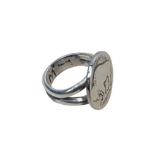 Load image into Gallery viewer, Sterling silver ring with a buffalo nickel design.