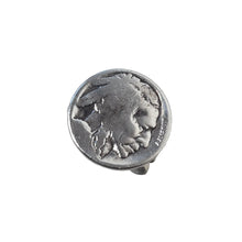 Load image into Gallery viewer, Sterling silver ring with a buffalo nickel design.