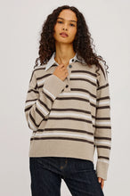 Load image into Gallery viewer, RAILS PAXTON SWEATER - HEATHER OAT STRIPE