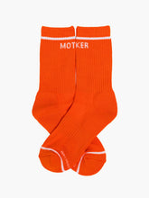 Load image into Gallery viewer, MOTHER BABY STEPS SOCKS - MANDARIN RED