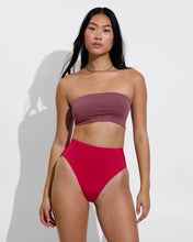 Load image into Gallery viewer, LEFT ON FRIDAY SWIM HI HI BOTTOM - PEPPER (CERISE)
