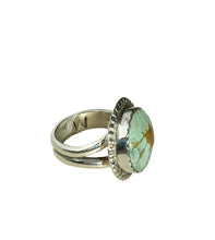 Load image into Gallery viewer, JW STERLING SILVER TURQUOISE RING - 7.5