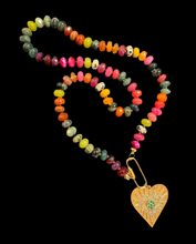 Load image into Gallery viewer, 14K GOLD GEMSTONE CANDY NECKLACE - BERRYLICIOUS