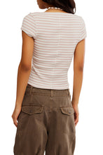 Load image into Gallery viewer, FREE PEOPLE MOST WANTED STRIPED CARDI - MAUVE/IVORY STRIPE