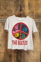 Load image into Gallery viewer, MADEWORN THE BEATLES ALL YOU NEED IS PEACE CROP TEE