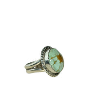 Load image into Gallery viewer, JW STERLING SILVER TURQUOISE RING - 7.5