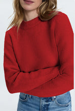 Load image into Gallery viewer, PISTOLA SARA SHRUNKEN CREWNECK SWEATER - ROUGE