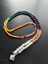 Load image into Gallery viewer, RAINBOW MULTICOLOR BEADED NECKLACE 28”