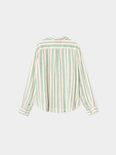 Load image into Gallery viewer, XIRENA BOWIE SHIRT - BLUE MOSS STRIPE