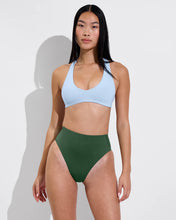 Load image into Gallery viewer, LEFT ON FRIDAY SWIM HI HI BOTTOM - TROPICS (GREEN)