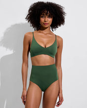 Load image into Gallery viewer, LEFT ON FRIDAY SWIM SUNDAY TOP - TROPICS (GREEN)