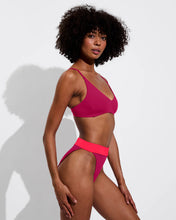 Load image into Gallery viewer, LEFT ON FRIDAY SWIM SUNDAY TOP - PEPPER (CERISE)