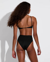 Load image into Gallery viewer, LEFT ON FRIDAY SWIM HI HI BOTTOM - JET (BLACK)