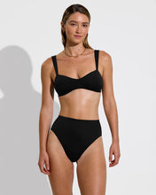 Load image into Gallery viewer, LEFT ON FRIDAY SWIM HI HI BOTTOM - JET (BLACK)